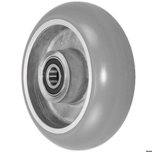 Durastar Wheel; 6X2 Polyurethane|Aluminum (Donut; Grey); 75 Shore A Durometer; 620DUSA63X